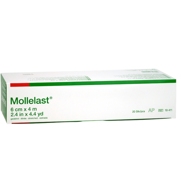Mollelast elastische fixatiewindsels 6cm x 4m los