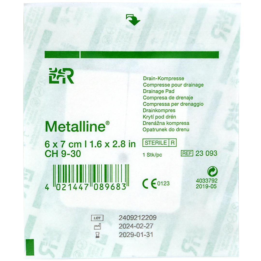 Metalline Drain-Kompres 6cm x 7cm steriel