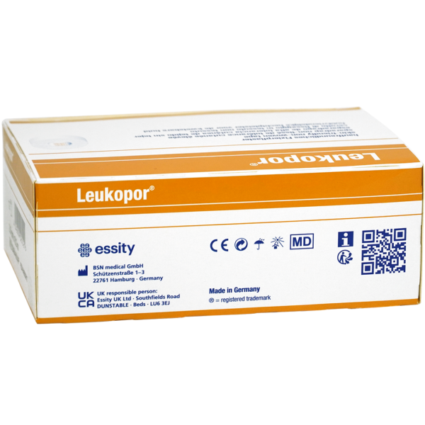 Leukopor hechtpleister met klemring