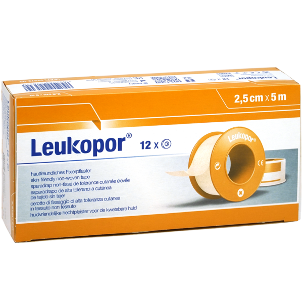 Leukopor hechtpleister met klemring