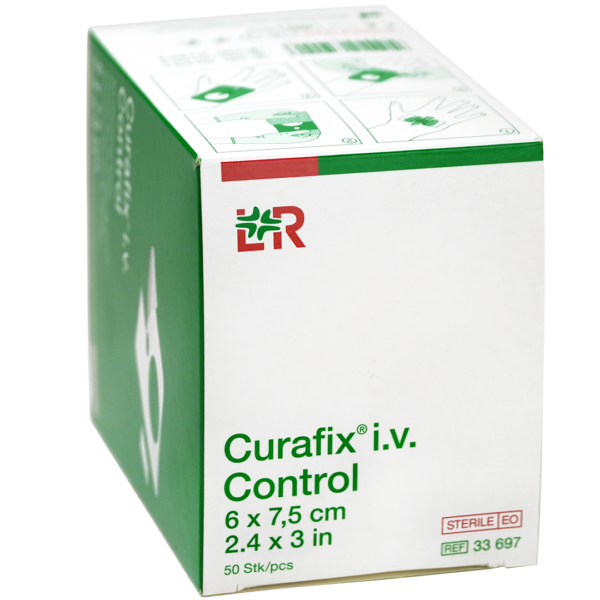 Curafix I.V. Control infuuspleisters 6cm x 7.5cm steriel