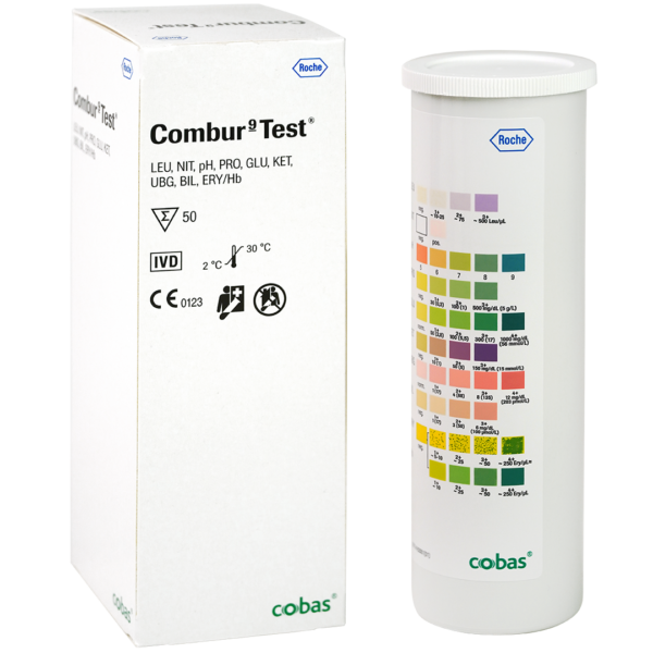 Combur 9 Test urine teststrips