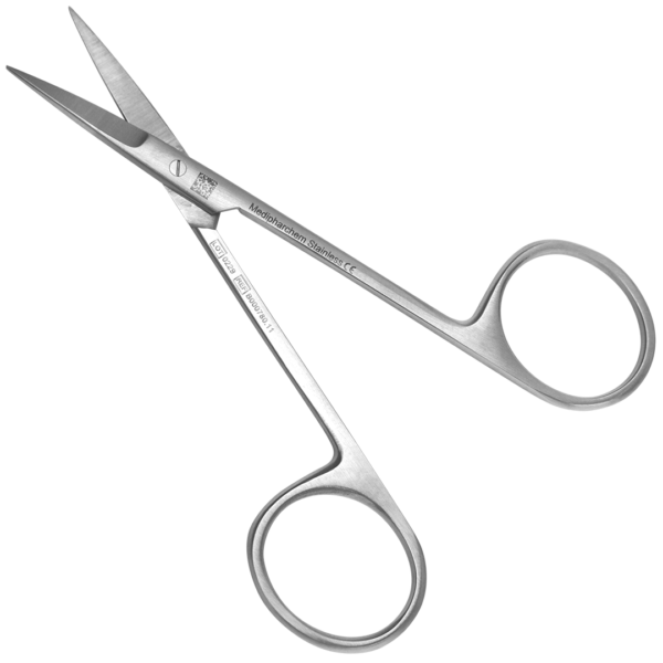 Irisschaar 11cm spits-spits recht