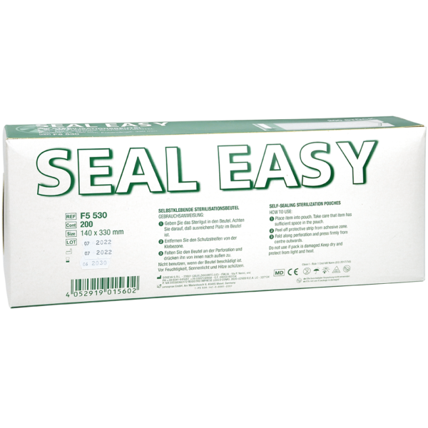 Seal Easy sterilisatiezakjes 14cm x 33cm zonder vouwrand