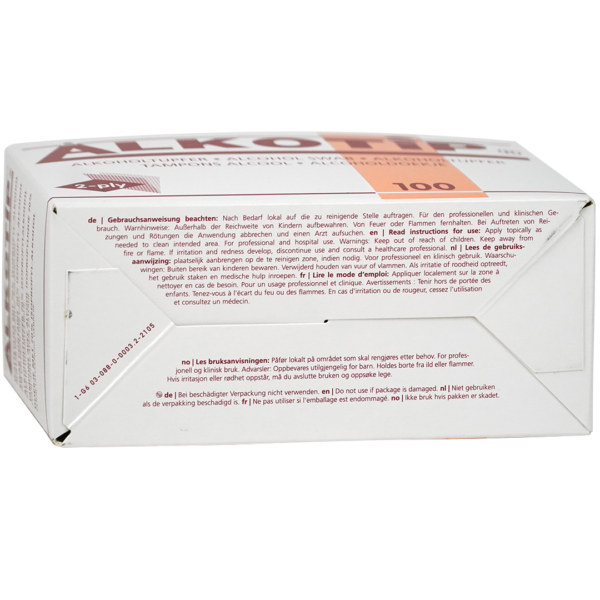 Alkotip alcoholdoekjes 45mm x 83mm individueel verpakt