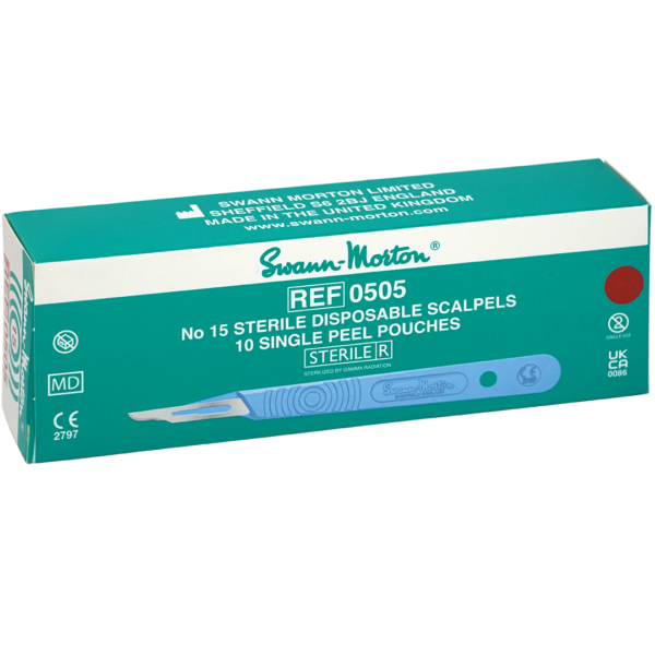 Swann-Morton scalpelmesjes + greep nr. 15 steriel