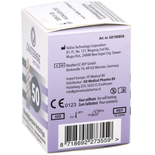 Diatesse XPER bloedglucose teststrips