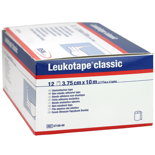 Leukotape Classic starre tape 3.75cm x 10m wit