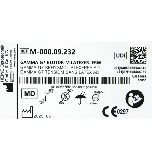 Heine Gamma G7 bloeddrukmeter 1 slang manchet volwassene etui