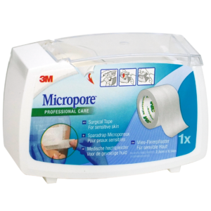 3M™ Micropore™ Chirurgische Hechtpleister op dispenser 2.5cm x 9.1m