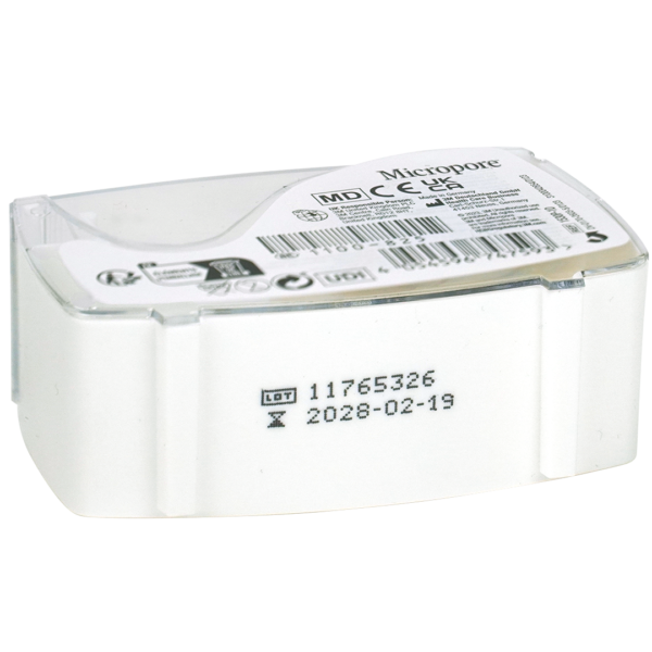 3M™ Micropore™ Chirurgische Hechtpleister op dispenser 2.5cm x 9.1m