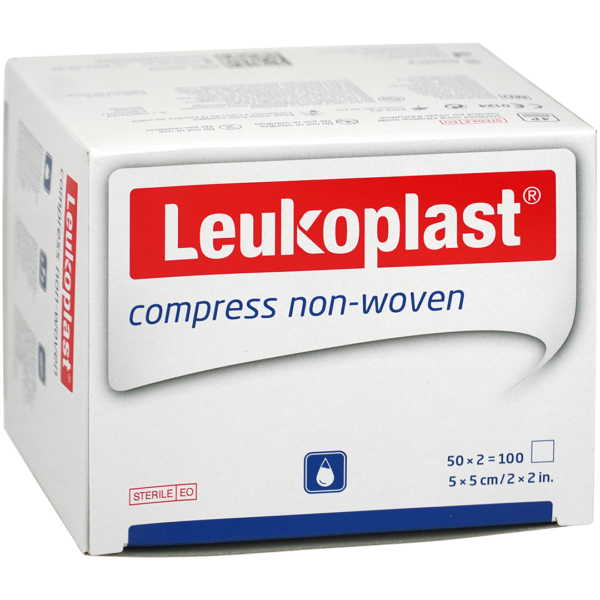 Leukoplast gaaskompres 5cm x 5cm 4 laags steriel