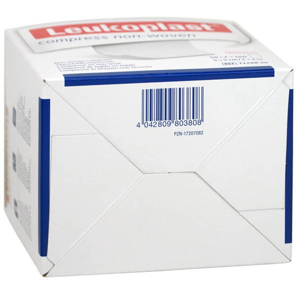 Leukoplast gaaskompres 5cm x 5cm 4 laags steriel